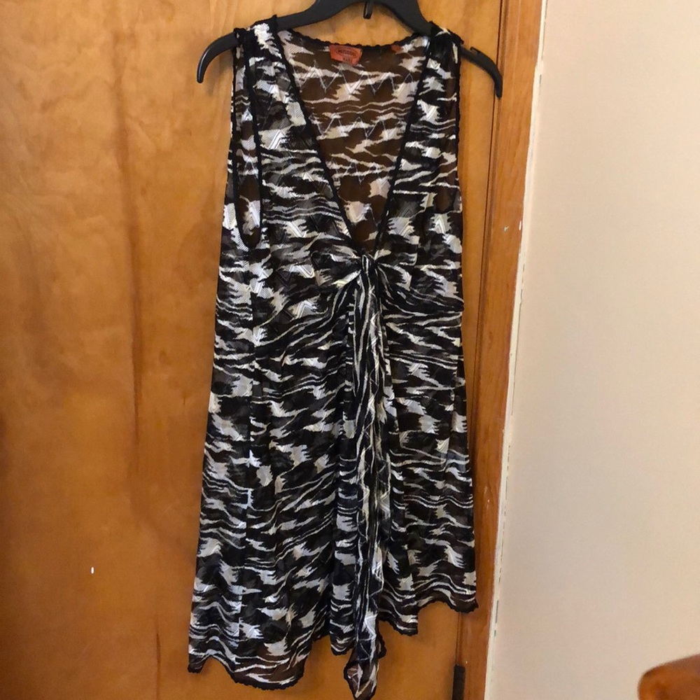 Missoni orange label beach cover up dress